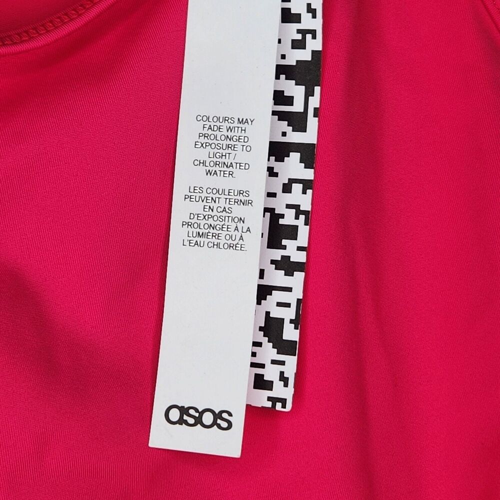 ASOS 4505 Swimsuit Size 2 (US) One Piece Racerback Open Back Size UK 6 NWT - Picture 14 of 14